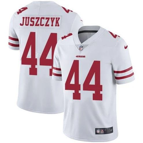 Men San Francisco 49ers #44 Kyle Juszczyk White Nike Vapor Limited NFL Jersey